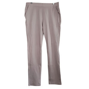 NEW Bamans Work Pants for Women Beige, Stretchy, Skinny Leg with Pockets Size XL